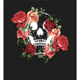 thumbnail image 2 of Natural World Skull & Roses Crew Neck Long Sleeve Adult Tee
-XS-Black, 2 of 2