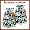 thumbnail image 2 of Fuzoiu Panda And Eucalyptus Print Christmas Gift Bag,Burlap Gift Bag with Drawstring Closure & Hang Tag,Perfect for Holidays, Birthdays, and Special Occasions-Small, 2 of 7