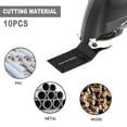 thumbnail image 4 of 10pcs 35mm Multitool Blades High Carbon Steel Oscillating Saw Blades Quick Release Oscillating Blades Professional Fast Cut Swing Blades Compatible with Most Oscillating Tool for Metal Wo, 4 of 9