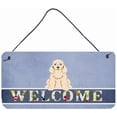thumbnail image 1 of Carolines Treasures BB5675DS812 Cocker Spaniel Buff Welcome Wall or Door Hanging Prints, 1 of 1
