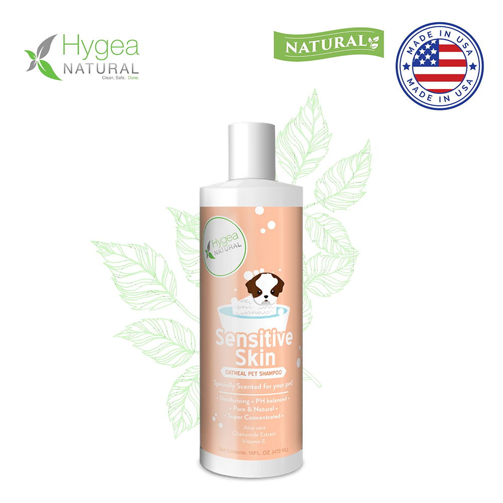 Pet Shampoo for Dogs with Sensitive Skin with Organic Ingredients by Hygea Natural - Walmart.com