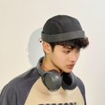 thumbnail image 4 of Hsqqdc 1pc Black Quick Dry Docker Cap Men Lightweight Brimless Sailor Hat for Summer Outdoor Sports, 4 of 7