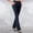 Navy women straight leg trousers with pockets a1, variant on Cagogo Women Straight Leg High Waisted Trousers with Pockets Button Elegant Office Long Pants Work Casual Slim Fit Business Dress Slacks, Purple XL