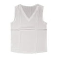 thumbnail image 4 of GUOBIOZIY Women's Cami Top Satin V Neck Tank Top Adjustable Spaghetti Strap Camisole Spring Summer Fashion Loose Camisole (Grey,S), 4 of 4