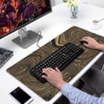 thumbnail image 2 of Brown Line &nbsp;mouse Padswaterproof,rubber+multispandexno Slip Line Theme MousematDesk Pad for Office Home Game 31.5x15.7inches, 2 of 7