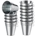 thumbnail image 1 of Paquete de 12 cubos de metal galvanizados Sadnyy de 11 x 13 x 7 cm, 1 of 6