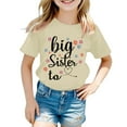 thumbnail image 2 of ibiyuan Big Sister Shirts for Girls Size 8 Promoted To Big Sister Girls Tshirts Baby Announcement Sign Funny Short Sleeve Cute Shirts for Girls Big Sister Gifts Tee Girl Tops 5t, 2 of 4