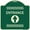 Green, variant on SignMission Designer Series Sign - Flex Post Entrance with Straight Ahead Arrow Decal Only for Flex Paddle | Black & White 18" X 18" Heavy-Gauge Aluminum Architectural Sign | Made in