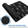 thumbnail image 6 of Long Mouse Pads for Desk,Black Dancing Skeleton Pattern Desk Mats on Top Of Desks, Desk Mouse Pad Extra Large with 3mm Non-Slip Base and Stitched Edge for Gaming,Office,Work,Home 31.5"x11.8", 6 of 6