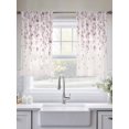 thumbnail image 5 of Spring Floral Sheer Curtains 2 Panels Set Japanese Watercolor Cherry Blossom Pink Flowers Sheer Window Curtains Light Filtering Rod Pocket Voile Drapes for Bedroom Living Room 52"x54", 5 of 9