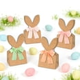 thumbnail image 4 of 24 Set Bow Easter Bunny Treat Bags, Rustic Paper Rabbit Ears Goodie Bags with Bow Ribbon, DIY Easter Gift Boxes & Baskets for Spring Party Favors,easter bunny bags,bunny goodie bags,spring gift bags, 4 of 5