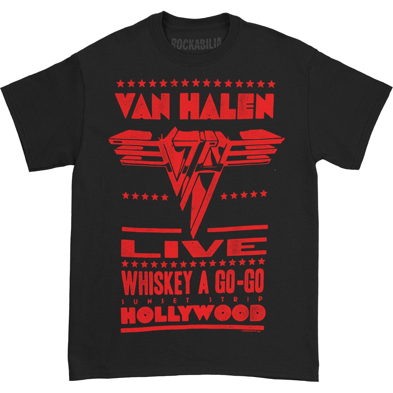 Van Halen Men's Whiskey A Go-Go T-shirt 