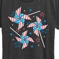 thumbnail image 3 of Instant Message - Americana Pinwheels - Women's Short Sleeve Graphic T-Shirt, 3 of 6