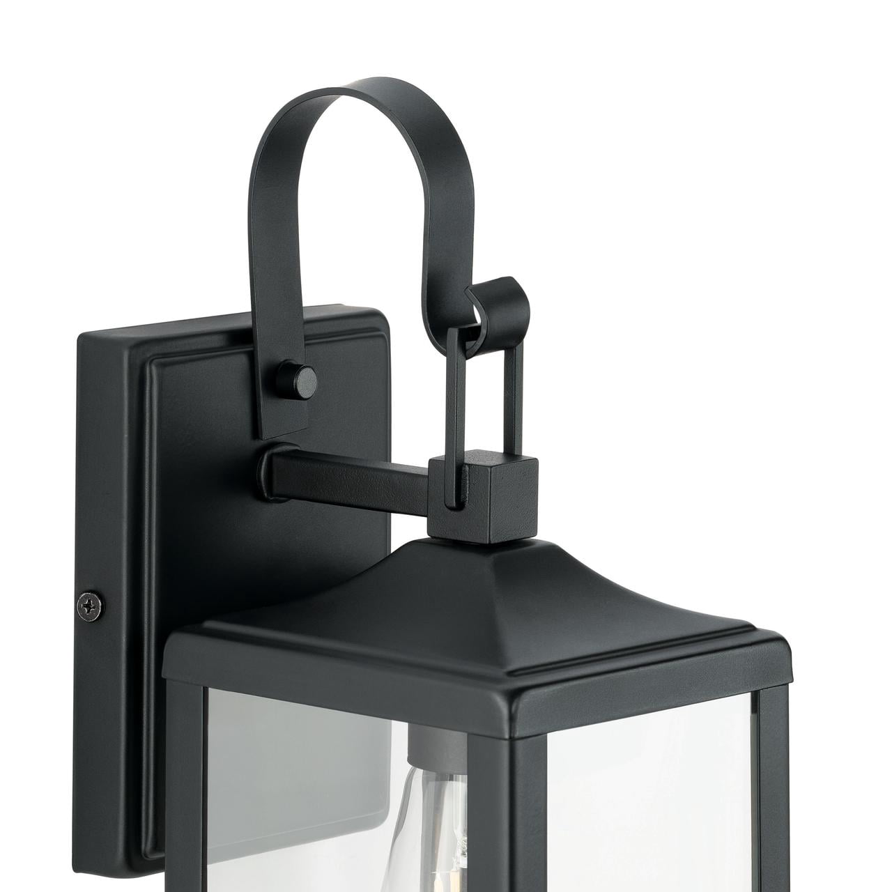 Better Homes & Gardens Matte Black Traditional One-Light Outdoor Wall Lantern