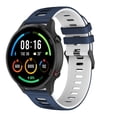 thumbnail image 1 of Flat End Two Tone Silicone Watch Strap 22mm Width Stylish & Durable Fits Most, 1 of 6