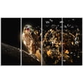 thumbnail image 2 of Falcon avec Bec Ouvert - Art Mural sur Toile Animal, 2 of 3