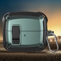 Elehold Lock Fit for Samsung Galaxy Buds3 Pro & Galaxy Buds 3 (2024) Case with Secure Lock Protection,Green