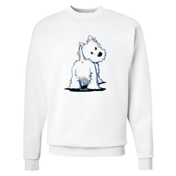 Inktastic Fluffybutt Westie Adult Sweatshirt