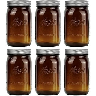 Wide-Mouth Amber Glass Jars - 266 ml (9 oz.) | St. Louis Art Supply