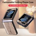 thumbnail image 4 of Nalacover for Samsung Galaxy Z Flip 5 Case, Wooden Patterned Shockproof Luxury Folded Anti-Scratch Camera & Screen Raised Protection Phone Cover for Samsung Z Flip5 2023,
Woodcut, 4 of 9