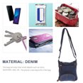 thumbnail image 2 of Lapsitude Denim Crossbody Bag Shoulder Bag Casual Front Pocket Handbag for Women (Cowboy Blue), 2 of 8