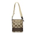 thumbnail image 1 of Pre-Owned Coach Signature Swing Shoulder Bag in Khaki Leather (Good), 1 of 9
