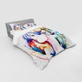 thumbnail image 3 of Ambesonne Art Bedding Set 3 Pcs, Grunge Young Woman, Twin, Multicolor, 3 of 3