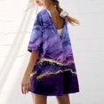 thumbnail image 2 of YDLCAFD Women Gradient Print Short Sleeve Jumpsuit Short Loose Backless Jumpsuits Rompers XL, 2 of 7