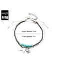 2PC Women Beach Ocean Cute Design Bohemian Turtle Beaded Anklet