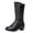Black, variant on Women's Mid-Calf Faux Fleece Lined Boots Winter Fashion Boots for Cold and Everyday Wear