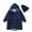 Navy, variant on Quaouag Big Kids Raincoats Girls Extended Windbreaker Rainsuit Waterproof Poncho Student