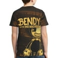 thumbnail image 2 of Bendy And The Ink Machine Boys Girls 3d Graphic Printed T-Shirt Crewneck Short Sleeve Tees, 2 of 7