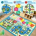 thumbnail image 5 of CAROMIO Washable Educational Game 4' x 6' Area Rug for Living Room Playroom Indoor Yellow Carpet, 5 of 6
