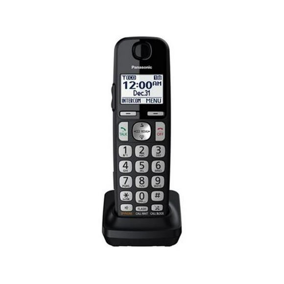 Panasonic KX-TGEA40 - Cordless extension handset with caller ID/call waiting - DECT 6.0 - black - for Panasonic KX-TGE433; Linc2Cell KX-TGE474