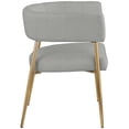 thumbnail image 4 of Meridian Furniture Creston Light Grey Durable Linen Textured Fabric Dining Chair, 4 of 7