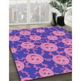 thumbnail image 3 of Ahgly Company Machine Washable Indoor Rectangle Transitional Purple Area Rugs, 5' x 8', 3 of 7
