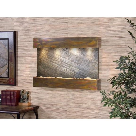 Adagio RCS1012 Reflection Creek Rustic Copper Green Featherstone Wall Fountain