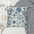 thumbnail image 2 of PHYHOO  Floral Pillow Covers  Blue line Flower Decorative White Throw Pillows Farmhouse Pillowcase Decor for Outdoor Couch Chair Home Couch  White, 2 of 5