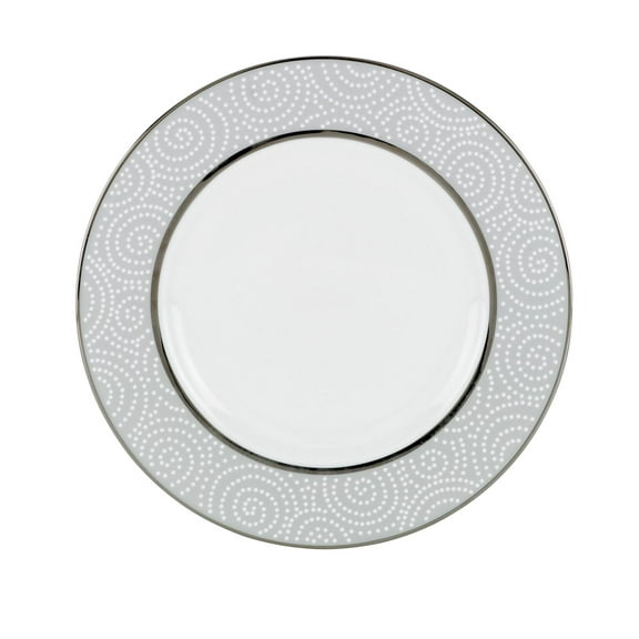 Lenox Pearl Beads Accent Plate, 1.05 LB, (Taupe/Grey)