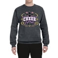 thumbnail image 2 of Wild Bobby Cheerleading All Stars Girl Sports Unisex Crewneck Graphic Sweatshirt, Charcoal, Small, 2 of 5
