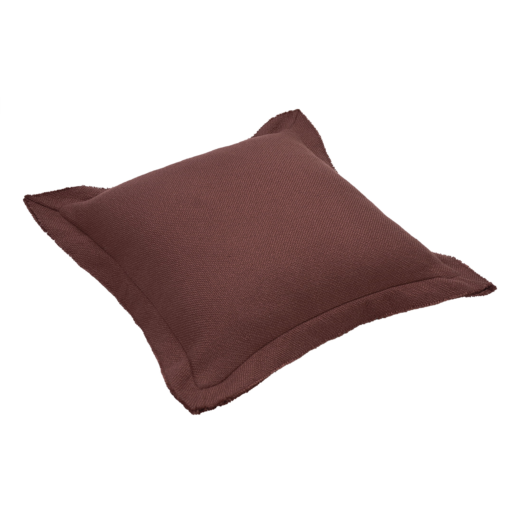 Better Homes & Gardens 24x24 Blake Bi-Flange Throw Pillow Cover, Rich Cocoa