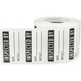 thumbnail image 3 of White & Black INSPECTED BY: DATE - INITIALS Labels | 0.75 x 1.5" Inch | 500 Pack, 3 of 3