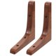 thumbnail image 1 of Soportes para estantes de madera Estantes para estanterías Soportes flotantes Soporte para trípode Montaje Madera gruesa 2 piezas, 1 of 1