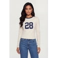 thumbnail image 2 of Women's 28 Graphic Long Sleeve Crew Neck Top, 2 of 4