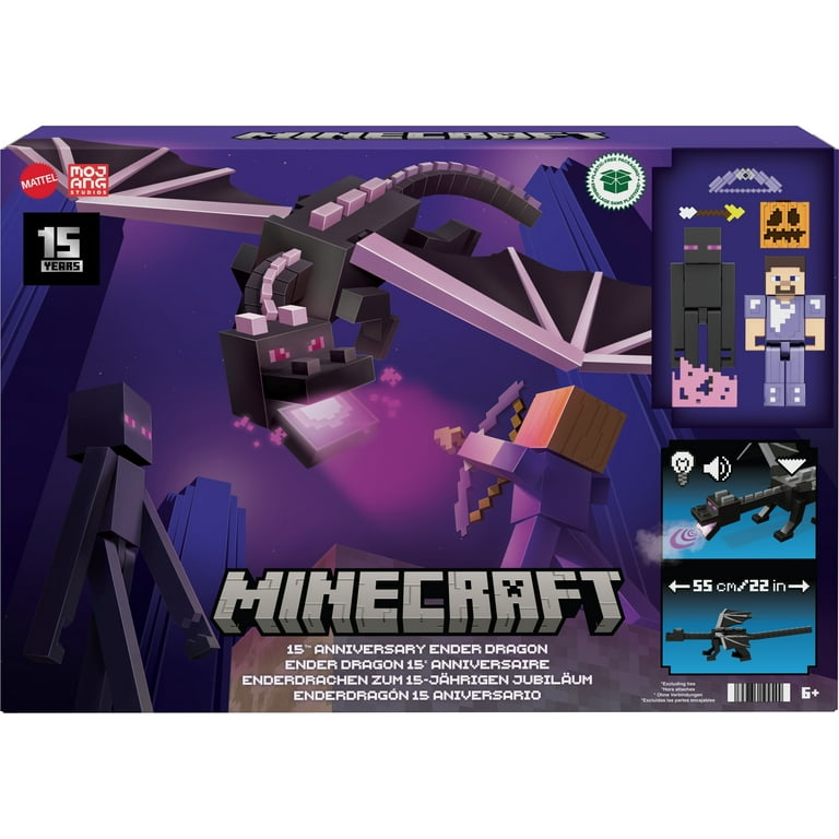Minecraft Ender Dragon Action Figures Set, Lights, Sounds Minecraft Ender Dragon Action Figures Set, Lights, Sounds