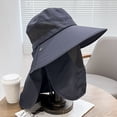 thumbnail image 3 of D GROEE Outdoor UPF 50+ UV Sun Windproof Breathable Face Neck Flap Cover Folding Sun Hat Fisherman Hat Scarf Headwear for Men/Women, 3 of 8