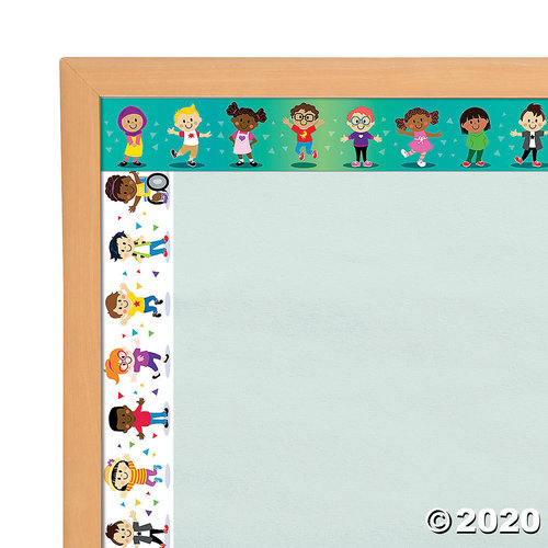 Kids DoubleSided Bulletin Board Borders