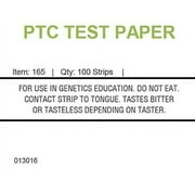 Nasco PTC Paper Strips, Vial of 100