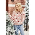 thumbnail image 2 of DUHUD Chandails de Noël Laids en Tricot pour Femmes à Manches Longues Col Rond Père Noël, 2 of 6