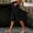 Black, variant on Women's Elastic Waist Capri Pants with Side Button Details - Split Hem & Side Pockets - Lightweight Linen Blend Summer Casual Bottoms